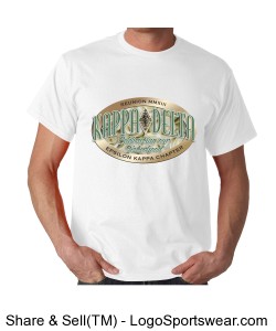 Formal KD Design on White Men's T-Shirt Design Zoom